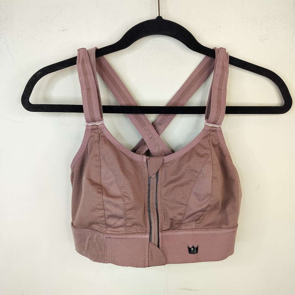 SHEFIT Ultimate Sports Bra Luxe = 38"-40" High Impact Adjustable Pink No inserts